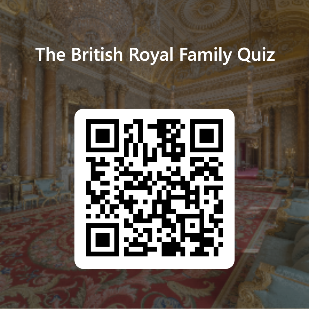 british royal family quiz qr code